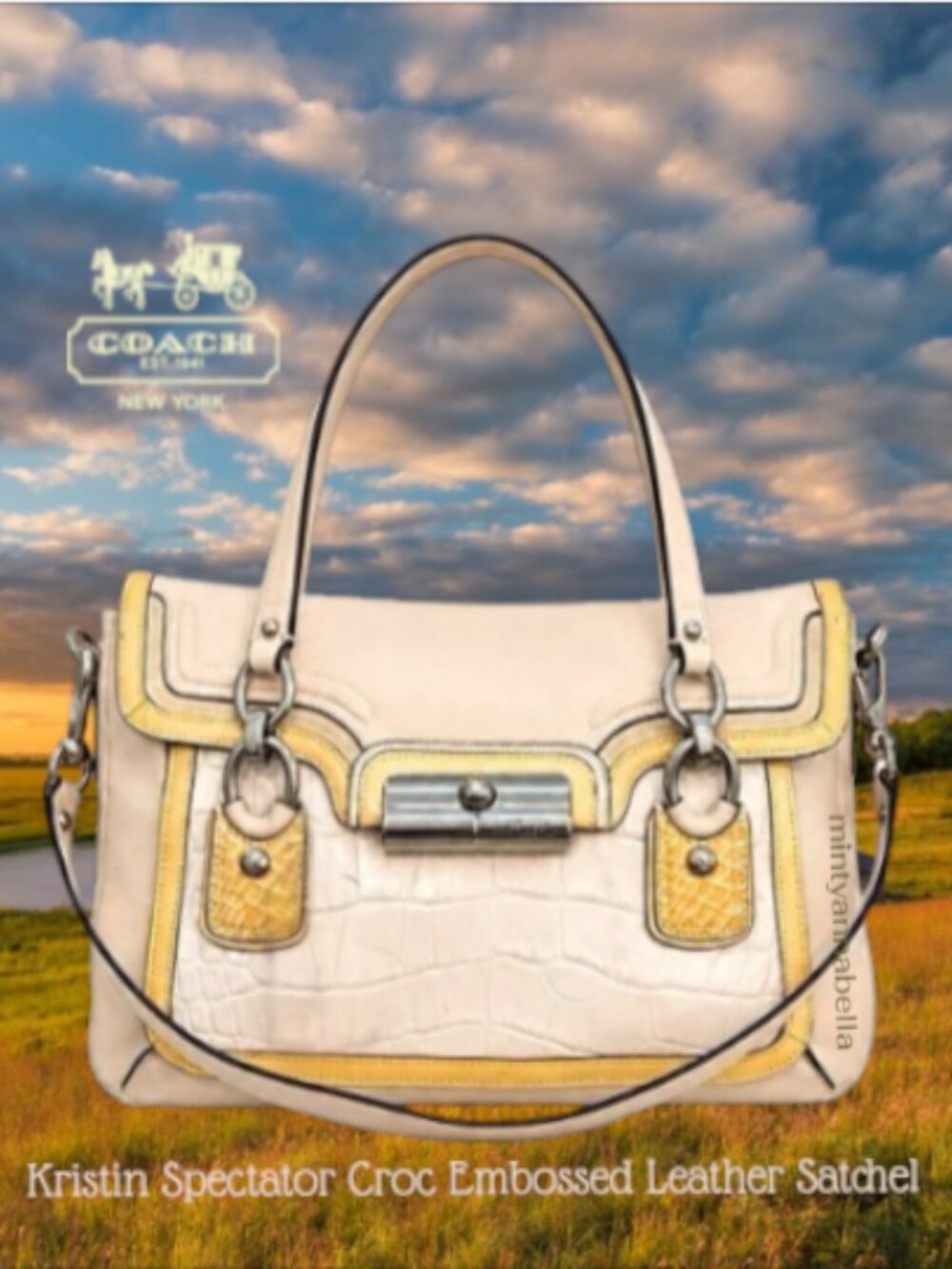 Coach Kristin Spectator Leather Flap Satchel